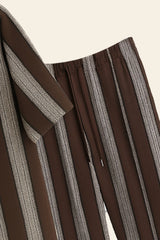 Brown Line Men's Casual Half Sleeve Shirt and Full Pant Set - XPCRDF