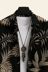 Golden Leaf Men's Casual Half Sleeve Shirt and Full Pant Set - XPCRDF