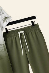 Green Shady Men's Casual Half Sleeve Shirt and Full Pant Set - XPCRDF