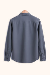 Men's Blue Color Premium Full Sleeve Shirt - XPST