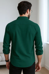 Men's Green Color Premium Full Sleeve Shirt - XPST