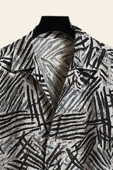 Black Scratch Men's Casual Half Sleeve Shirt and Full Pant Set - XPCRDF