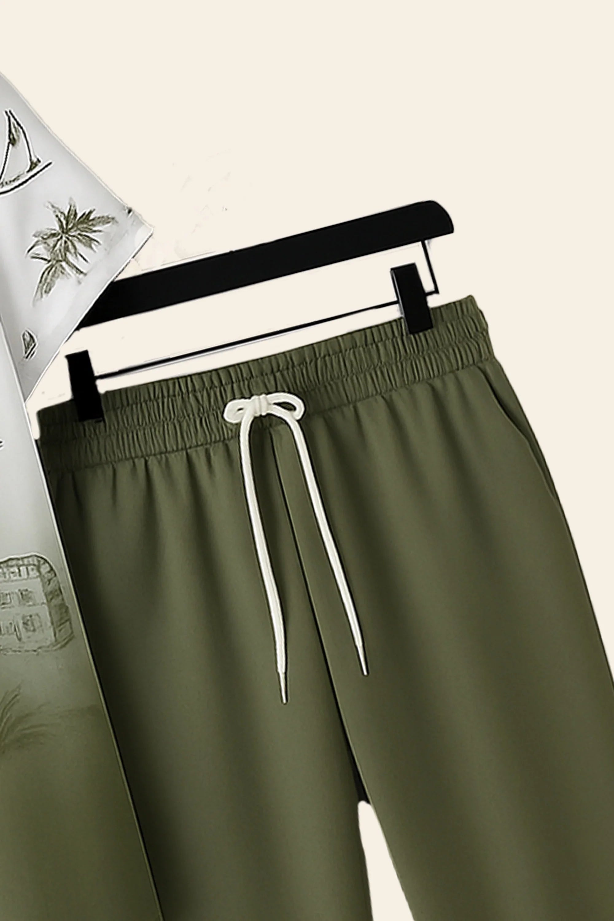 Green Shady Men's Casual Half Sleeve Shirt and Full Pant Set - XPCRDF