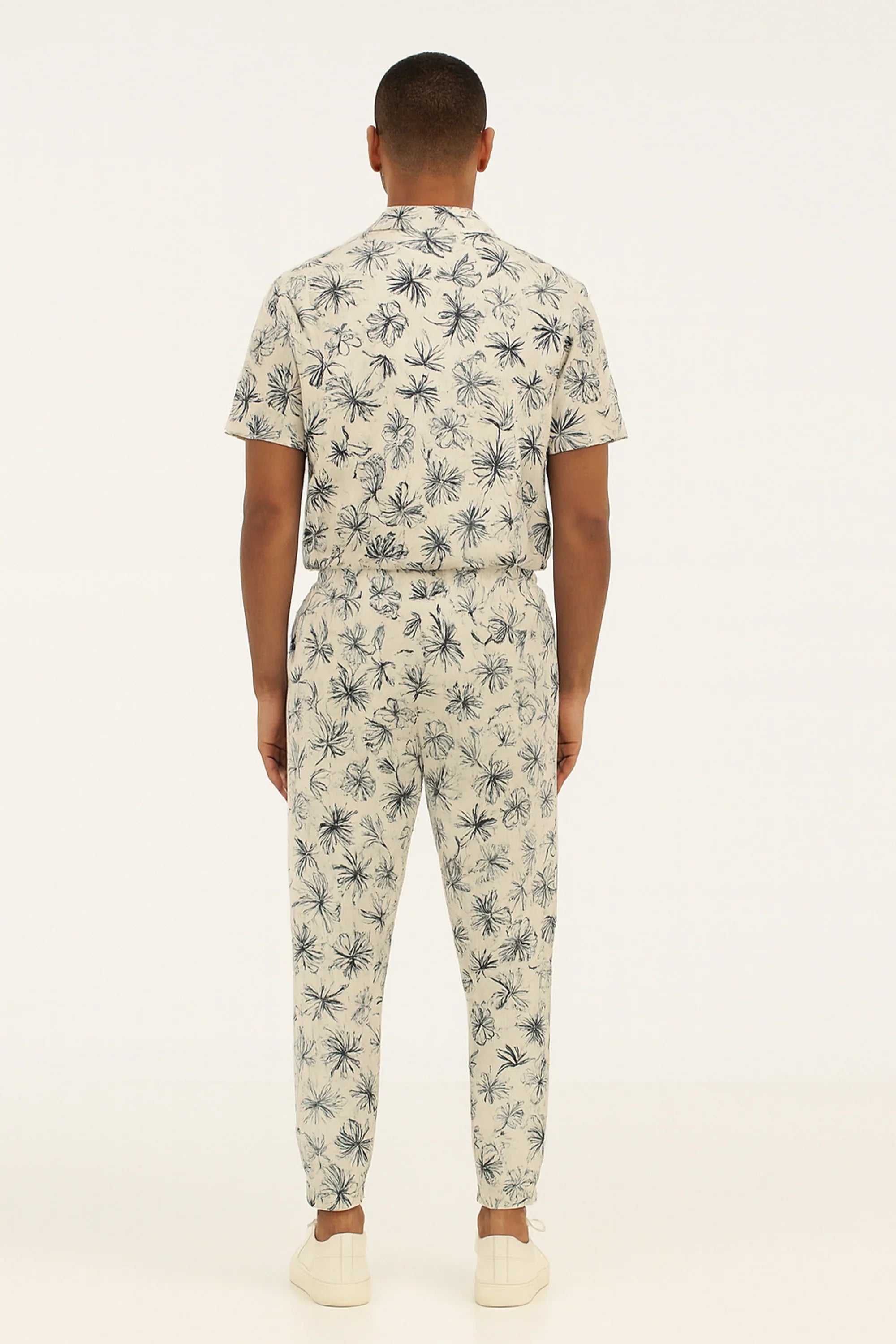 Yellow Mandala Men's Casual Half Sleeve Shirt and Full Pant Set - XPCRDF