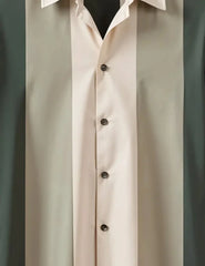 Men's Tri-Color Block Casual – Printed Half Sleeve Shirt - XPST