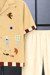 Classy Canvas Story Men's Casual Half Sleeve Shirt and Full Pant Set - XPCRDF