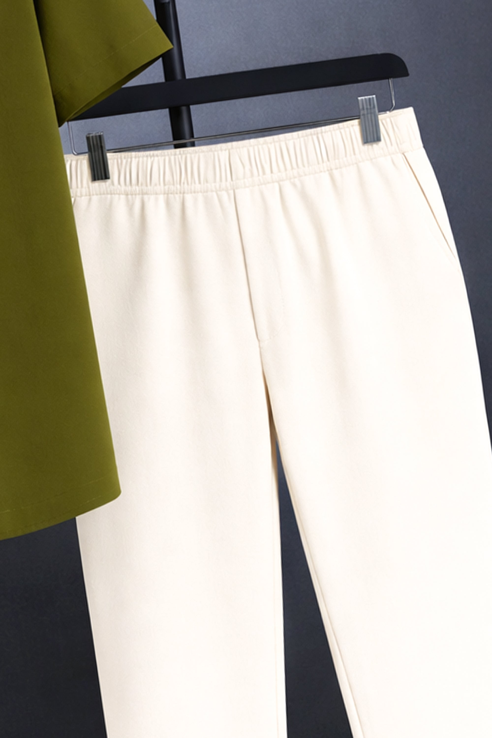 Classy Olive Aura Men's Casual Half Sleeve Shirt and Full Pant Set - XPCRDF