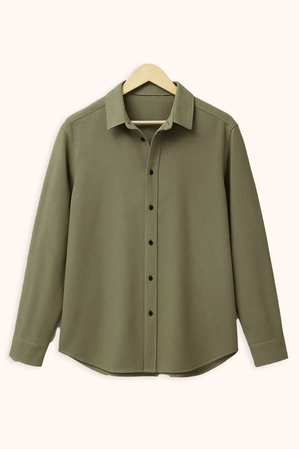 Men's Army Green Color Premium Full Sleeve Shirt - XPST