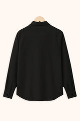 Men's Black Color Premium Full Sleeve Shirt - XPST