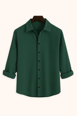 Men's Green Color Premium Full Sleeve Shirt - XPST