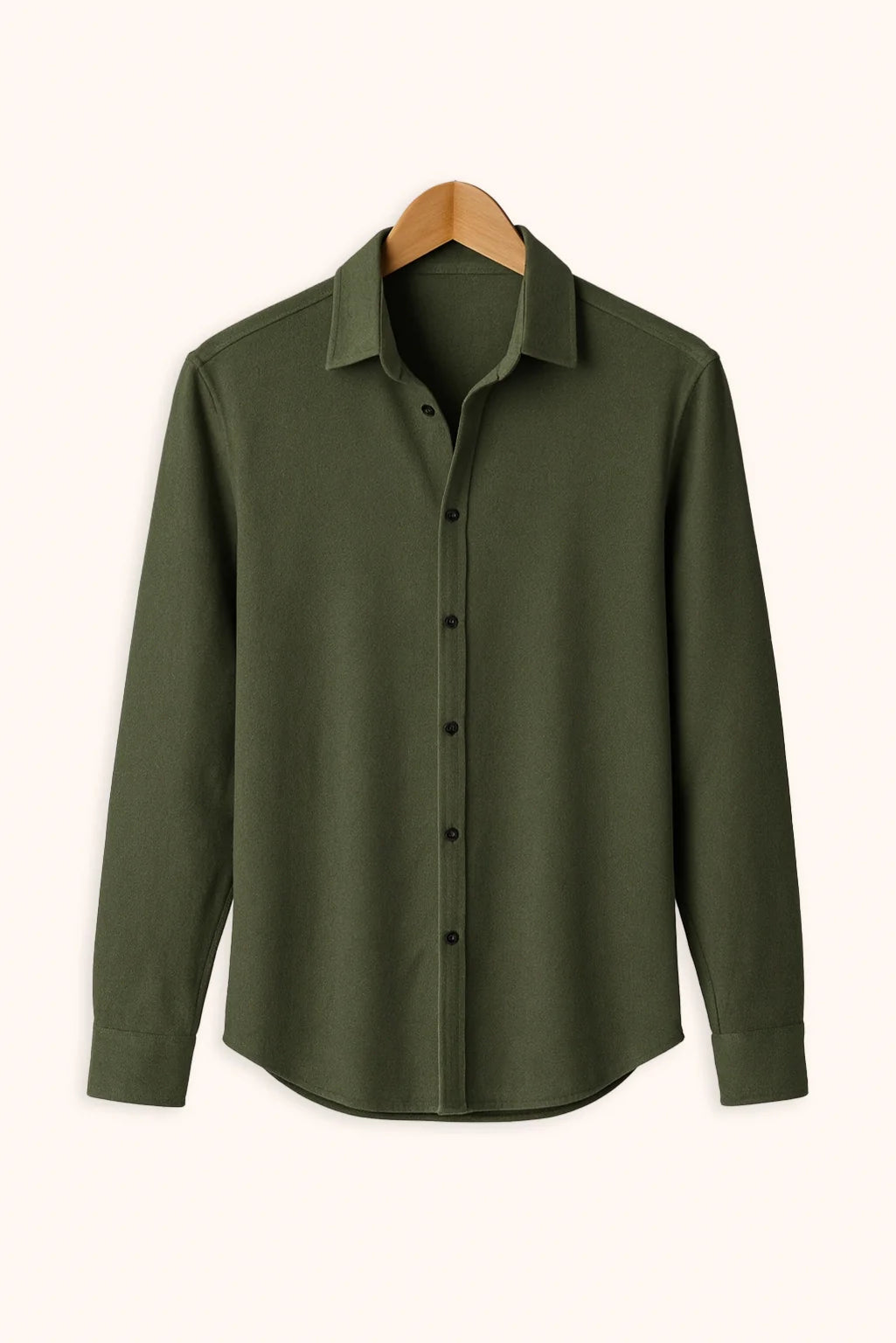 Men's Saga Green Color Premium Full Sleeve Shirt - XPST