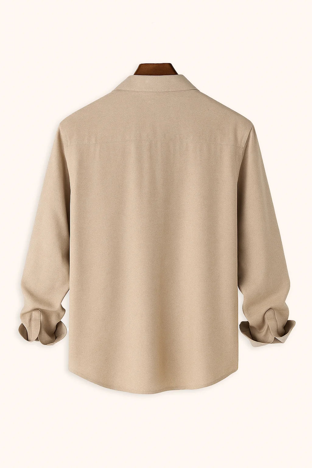 Men's Khaki Color Premium Full Sleeve Shirt - XPST