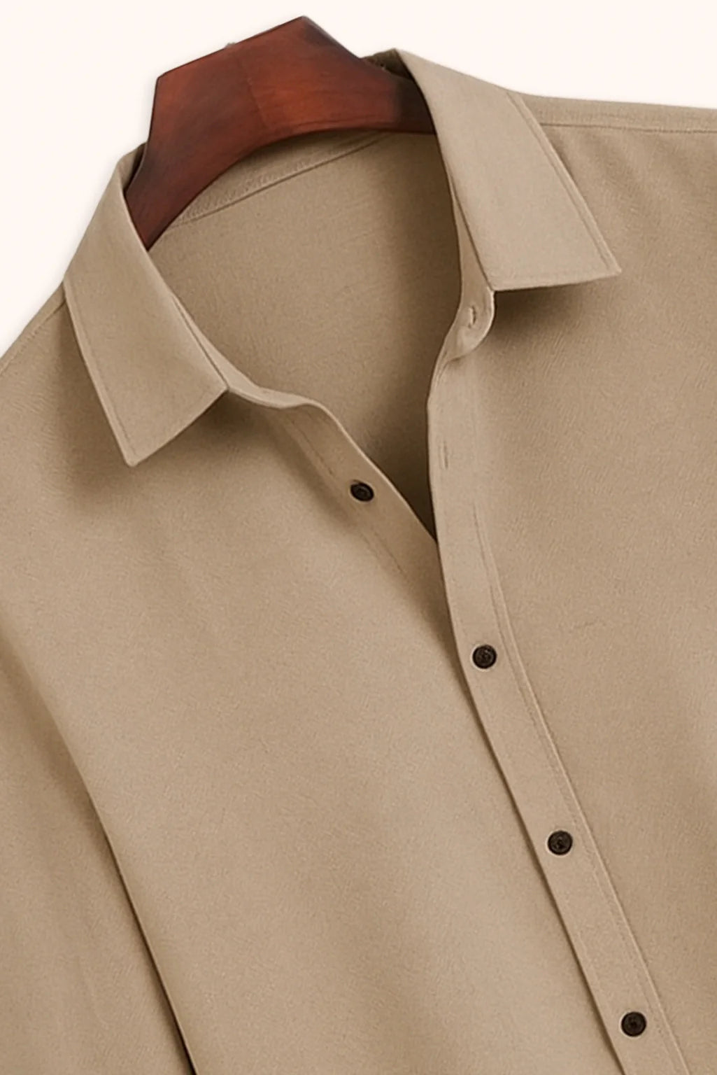 Men's Khaki Color Premium Full Sleeve Shirt - XPST